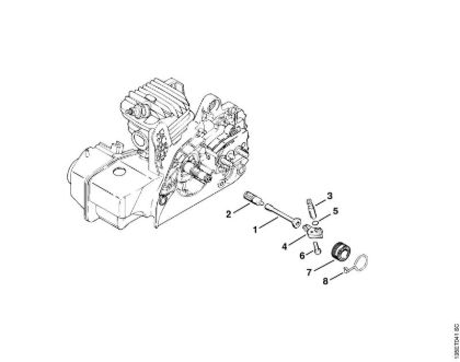 Moto-serras a gasolina (MS) MS 250 Bomba de óleo da marca Stihl