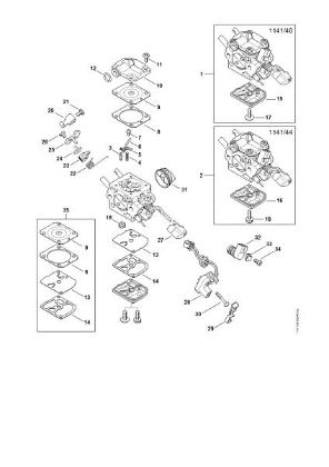 Imagem de Carburador 1141/40, 1141/44 MS 261 C-M