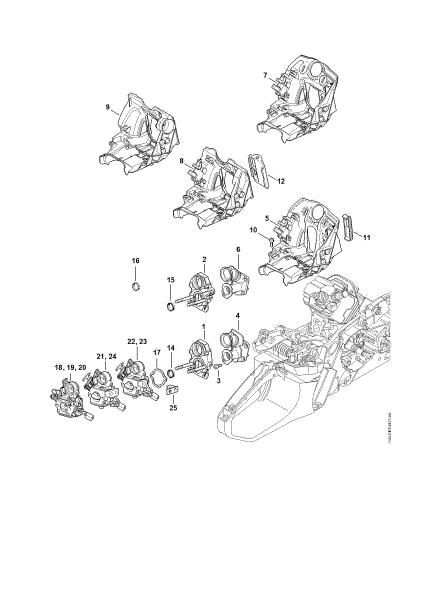 Imagem de Suporte do carburador MS 362
