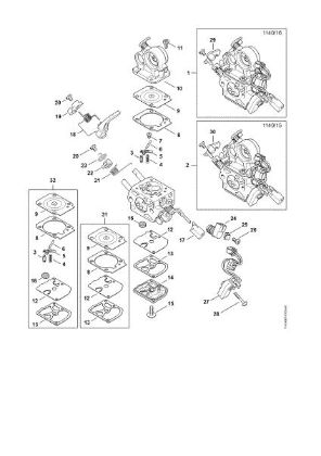 Imagem de Carburador 1140/16, 1140/15 MS 362 C-M