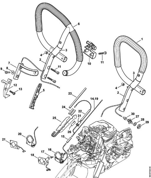 Moto-serras a gasolina (MS) MS 362-VW Aquecimento da marca Stihl