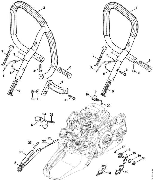 Moto-serras a gasolina (MS) MS 441-W Aquecimento da marca Stihl
