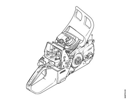 Moto-serras a gasolina (MS) MS 461 Numero da máquina da marca Stihl