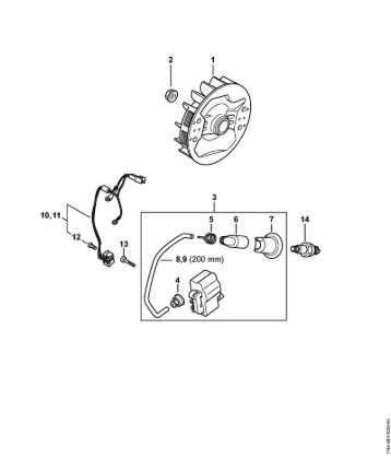Moto-serras a gasolina (MS) MS 462 C-M Sistema de ignição M-Tronic da marca Stihl