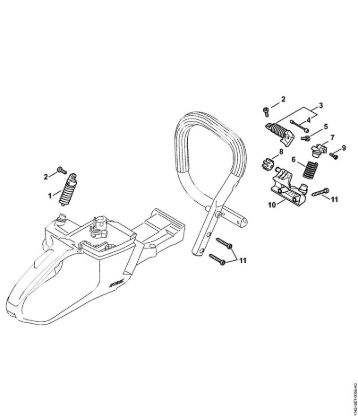 Moto-serras a gasolina (MS) MS 462 C-M VW Sistema anti-vibratório da marca Stihl
