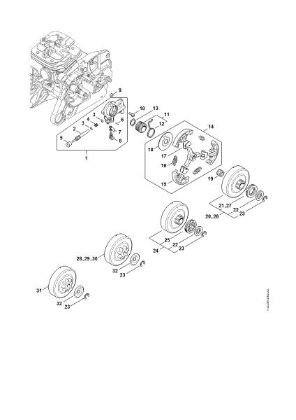 Imagem de Bomba de óleo, Embreagem MS 651-R