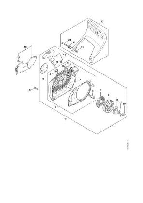 Imagem de Dispositivo de arranque, Protecção da mão MS 651-R