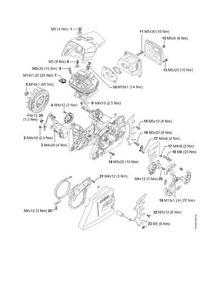 Imagem de Binários de aperto MS 661 C-M W