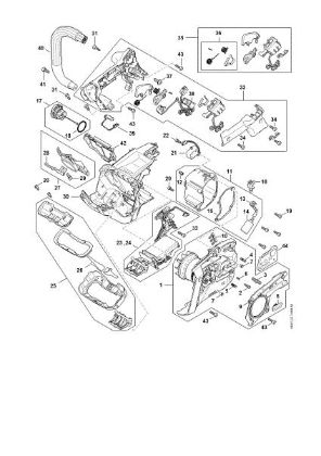 Imagem de Motor eléctrico, Módulo electrónico, Caixa do cabo MSA 220.0 T
