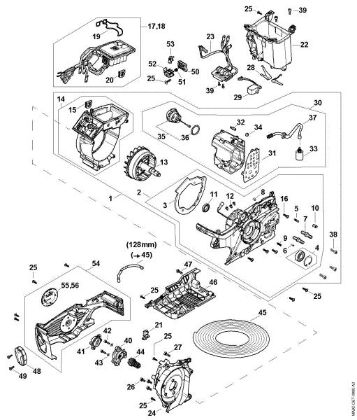 Imagem de A - Motor eléctrico, Módulo electrónico, Depósito de óleo MSA 300.0 C-O