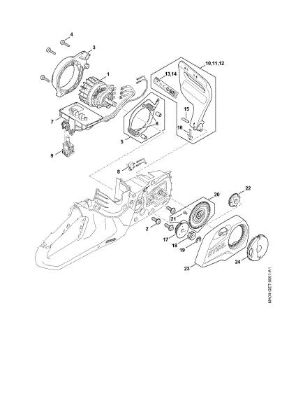 Imagem de Motor eléctrico, Módulo electrónico, Tampa do carreto MSA 70.0 C-B