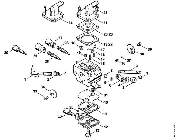 BT 120 C BT 120 C Carburador C1Q-S161, C1Q-S83 da marca Stihl