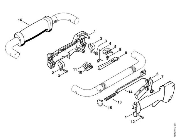 BT 121 BT 121 Cabo de manejo da marca Stihl
