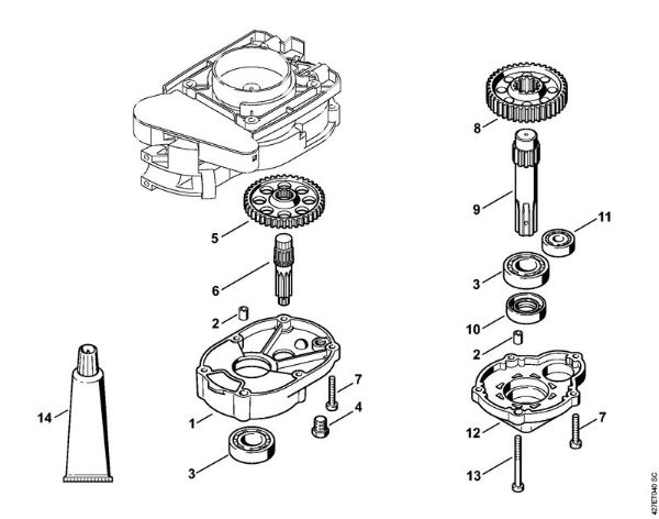 BT 121 BT 121 Engrenagem da marca Stihl