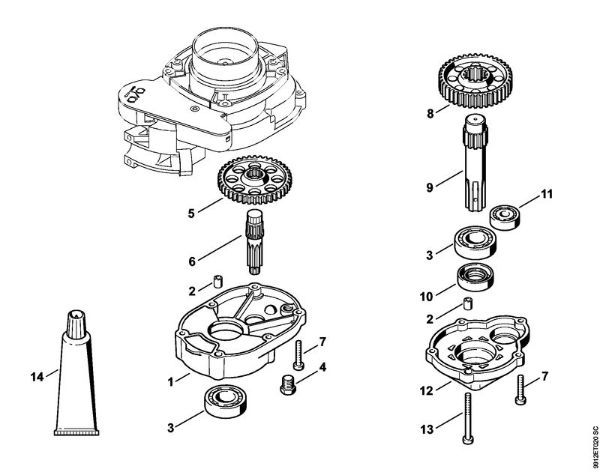 BT 131 BT 131 Engrenagem da marca Stihl