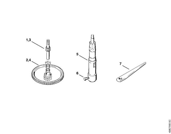 BT 308 BT 308 Engrenagem da marca Stihl