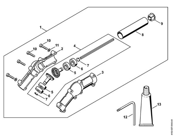 Podadoras (HT) HT 101 Engrenagem angular da marca Stihl