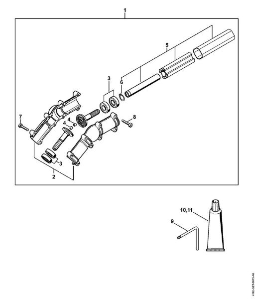 Podadoras (HT) HT 103 Engrenagem angular da marca Stihl