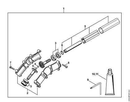 Podadoras (HT) HT 75 Engrenagem angular da marca Stihl