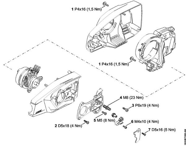 Podadoras a bateria (HTA) HTA 65 Binários de aperto da marca Stihl