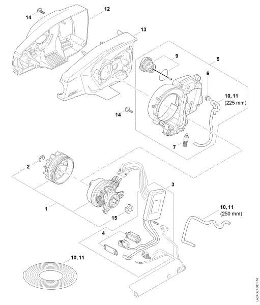 Imagem de Motor eléctrico, Carcaça do motor HTA 66