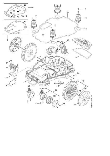 Imagem de C - Parte inferior do cárter, chassis iMOW 7.0