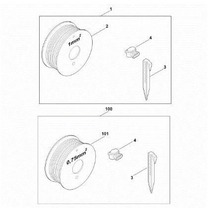 Imagem de A - Conjunto do material de instalação L Kit L