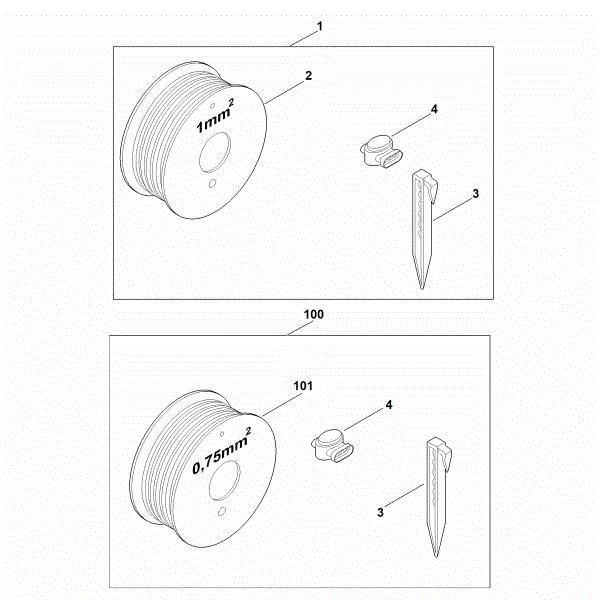 Imagem de A - Conjunto do material de instalação L Kit L