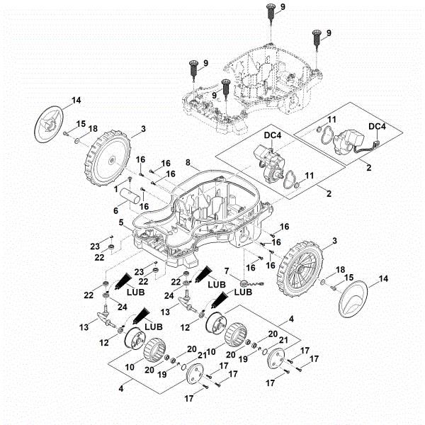 Imagem de C - Parte inferior do cárter, chassis RMI 422.1