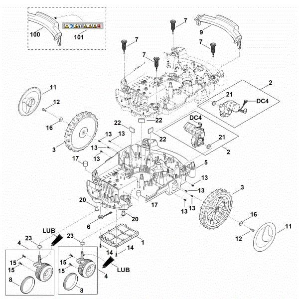 Imagem de C - Parte inferior do cárter, chassis RMI 632.0