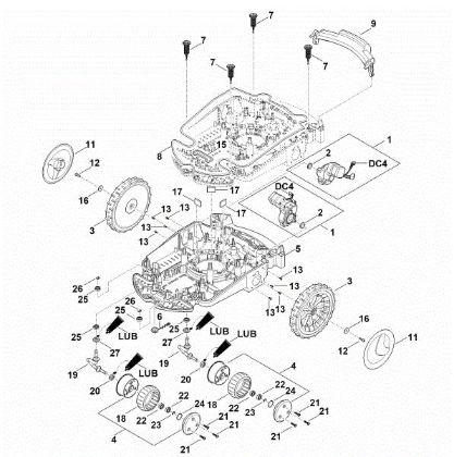 Imagem de C - Parte inferior do cárter, chassis RMI 632.1 C