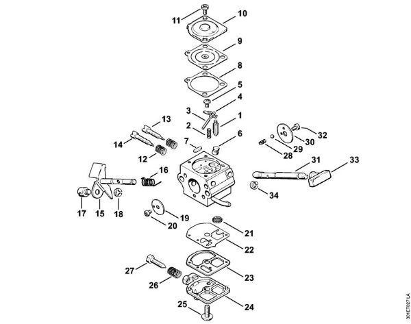 Foices a motor (FS) FS 106 Carburador C1S-S1 da marca Stihl