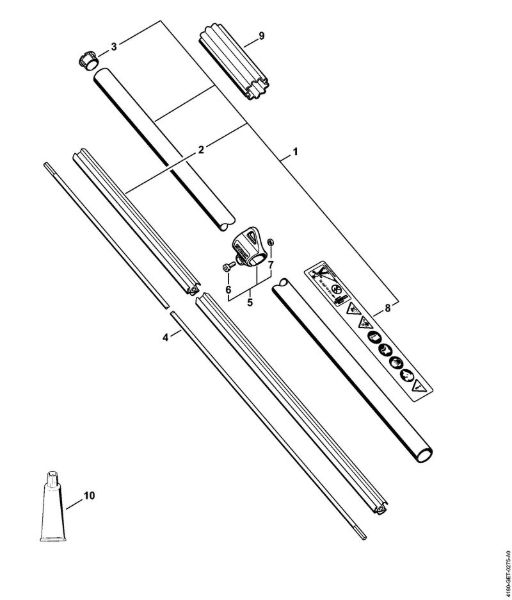Foices a motor (FS) FS 111 R Haste FS 111 R da marca Stihl