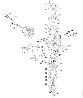 Imagem de Carburador C1Q-S173, C1Q-S130, C1Q-S175, C1Q-S132 FS 130 R