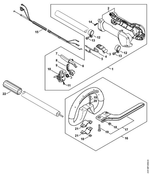 Foices a motor (FS) FS 240 RC-E Cabo circular da marca Stihl