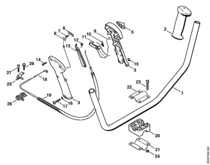Foices a motor (FS) FS 250 Cabo para duas mãos (09.2003) da marca Stihl