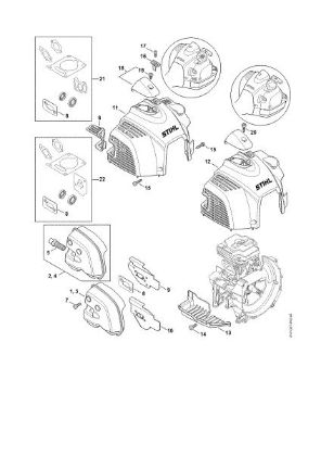 Imagem de Silenciador, Cobertura FS 260