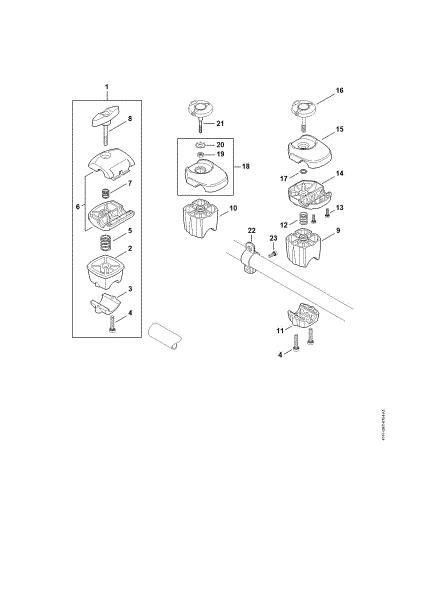 Imagem de Suporte do tubo do punho FS 260