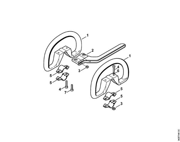 Foices a motor (FS) FS 36 R Cabo circular da marca Stihl