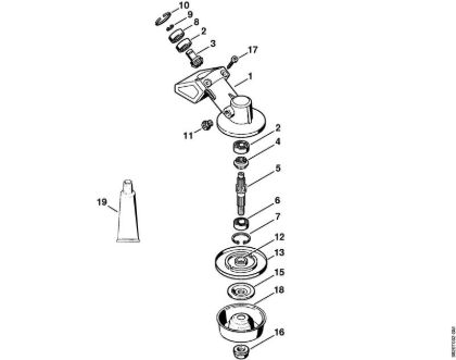 Foices a motor (FS) FS 44 Engrenagem FS 44 da marca Stihl