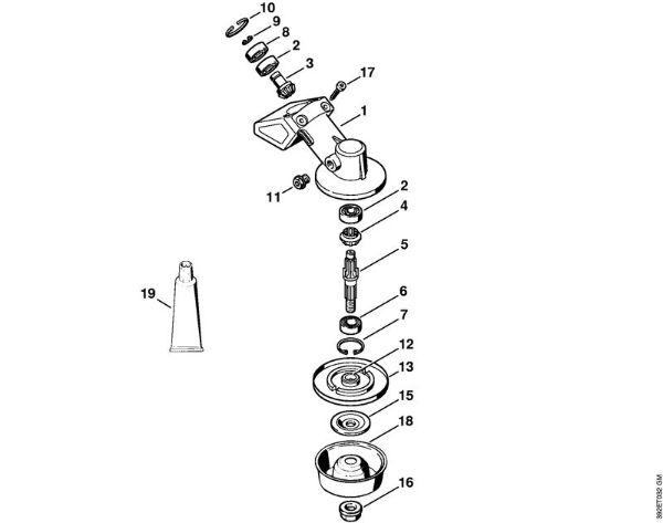 Foices a motor (FS) FS 44 Engrenagem FS 44 da marca Stihl
