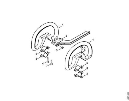 Foices a motor (FS) FS 44 R Cabo circular da marca Stihl