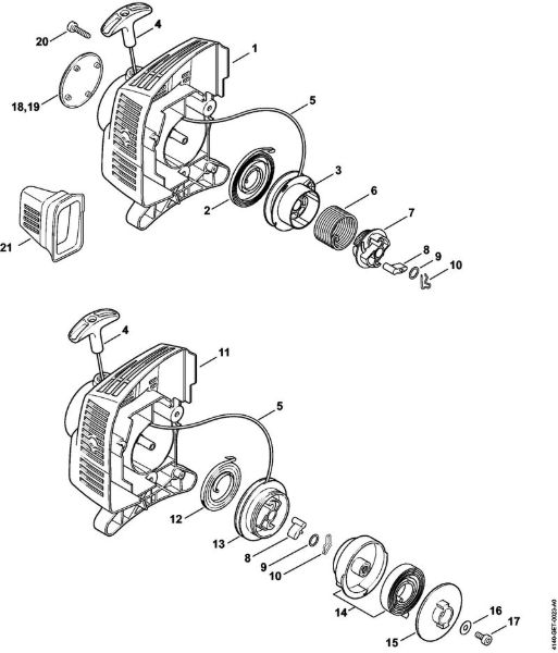 Foices a motor (FS) FS 45-DZ Dispositivo de arranque ErgoStart da marca Stihl