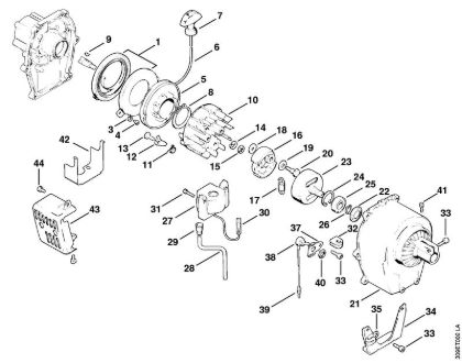 Foices a motor (FS) FS 50 (4118) Dispositivo de arranque da marca Stihl