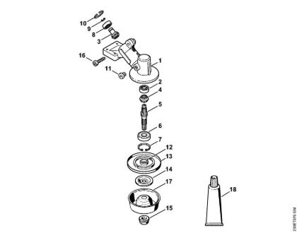 Foices a motor (FS) FS 55 Engrenagem (16.2014) da marca Stihl
