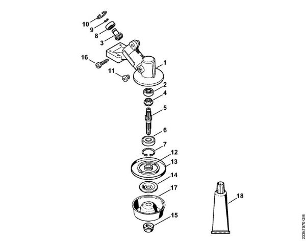 Foices a motor (FS) FS 55 Engrenagem (16.2014) da marca Stihl