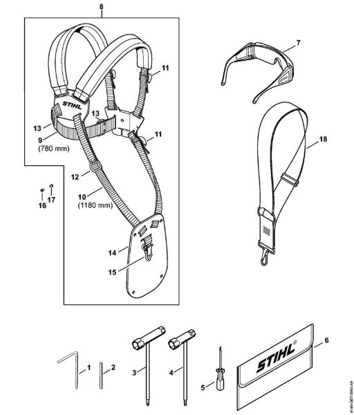 Foices a motor (FS) FS 55 R Ferramentas, Acessórios especiais da marca Stihl