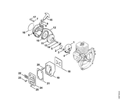 Foices a motor (FS) FS 62 R Dispositivo de arranque, Silenciador da marca Stihl