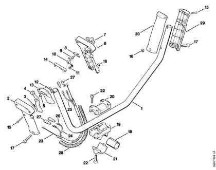 Foices a motor (FS) FS 72 Cabo para duas mãos da marca Stihl