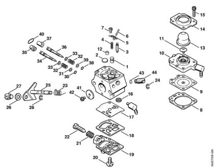 Foices a motor (FS) FS 72 R Carburador WT-329 da marca Stihl